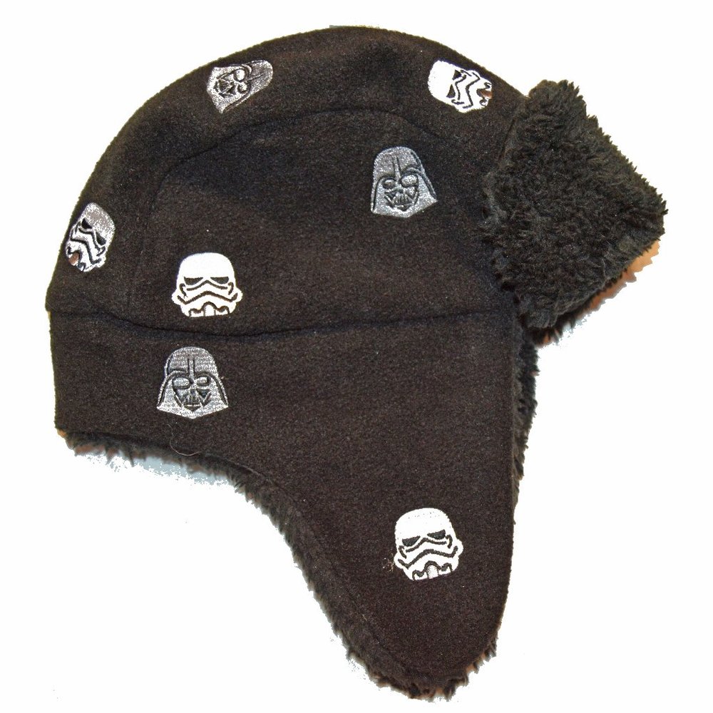 Gap Kids NWT Star Wars Darth Vader Fleece Trapper Hat S/M